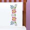 Herrschners Prairie Florals Pillowcase Pair Stamped Cross-Stitch